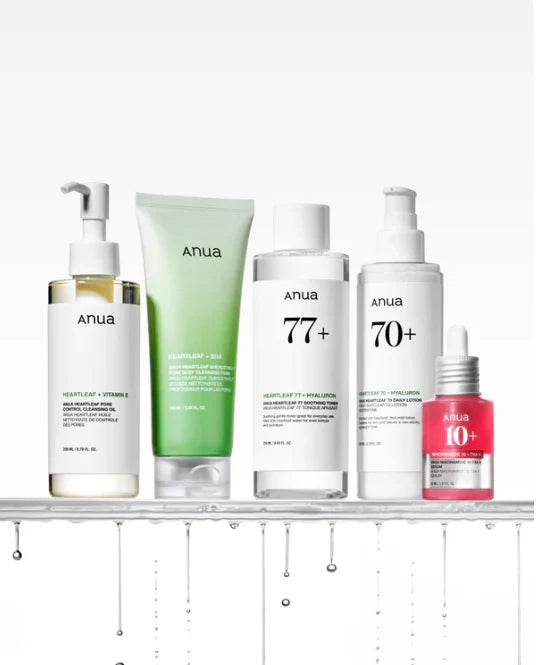 Anua Korean Glass Skin Routine Set