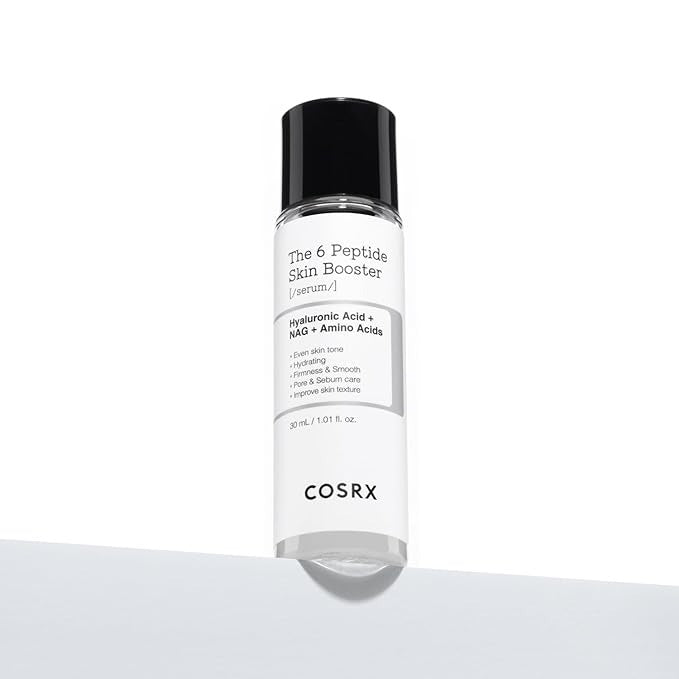 COSRX Mini-Sized 6X Peptide Collagen Booster Toner Serum 1 Fl Oz, Niacinamide & Hyaluronic Acid, Facial Serum, Travel Essentials, Korean Skin Care
